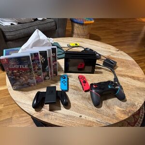 Nintendo Switch with a bunch of games!